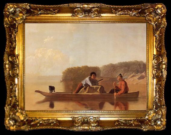 framed  George Caleb Bingham Die Heimkehr der Trapper, ta009-2